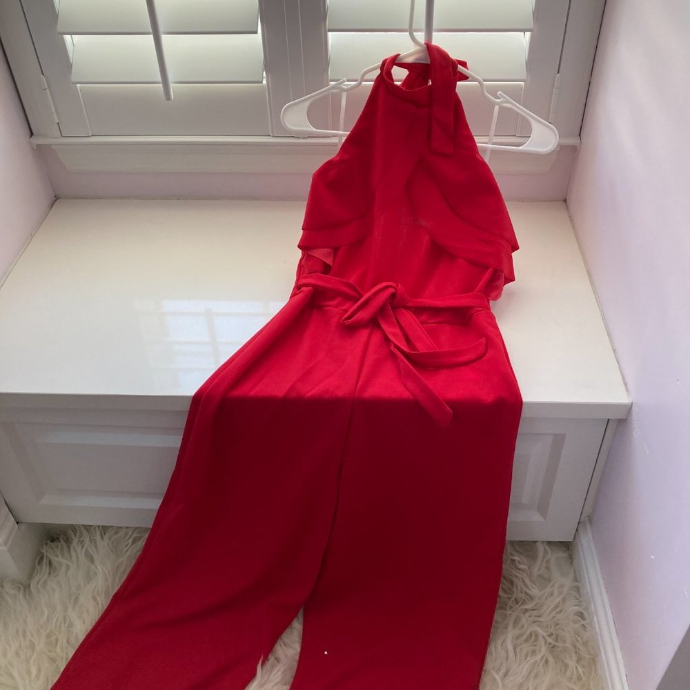 bebe Halter Neck Jumpsuit - Picture 5 of 14